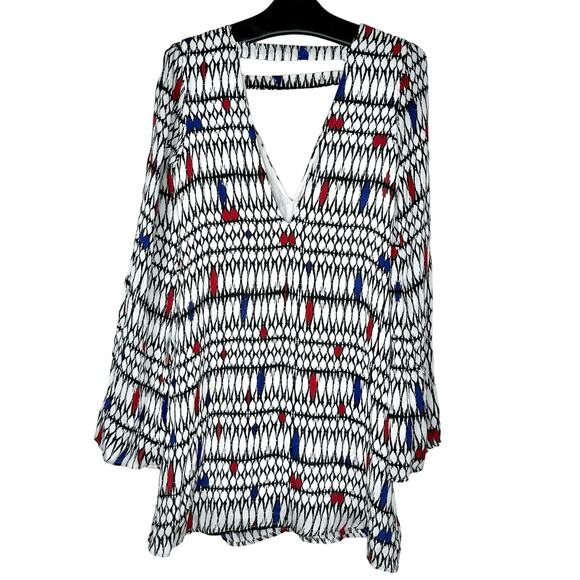 Stone Cold Fox Kloss Printed Silk Dress 2 - Picture 4 of 13